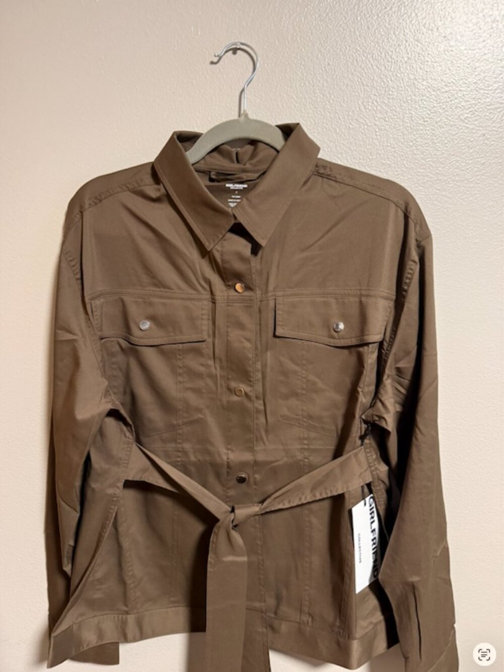 NWT Girlfriend Collective Button-Up Shirt Size Small